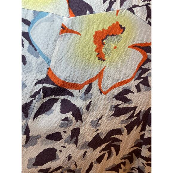 HD in Paris Anthropologie Women 2 Silk Dress Fern & Flower Flowy Slip Dress Boho - Picture 14 of 14